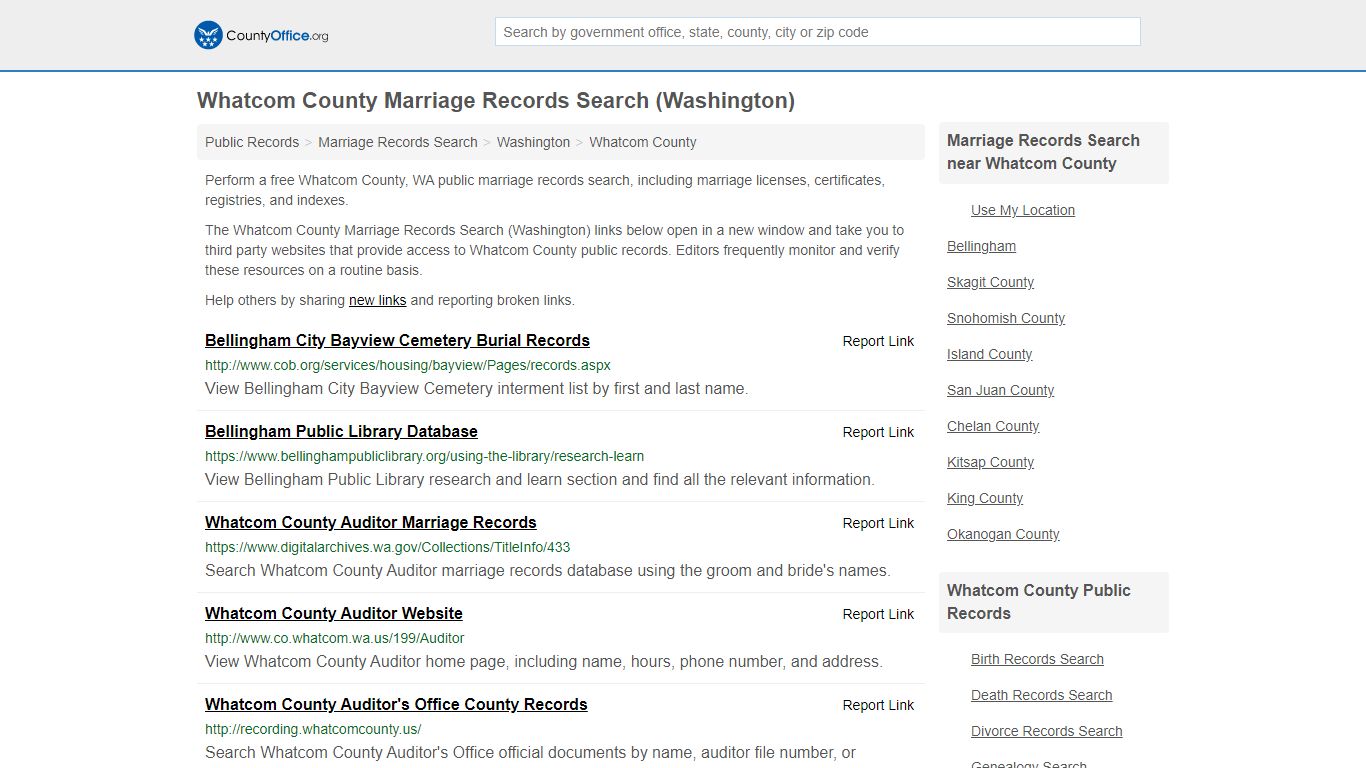 Marriage Records Search - Whatcom County, WA (Marriage ...